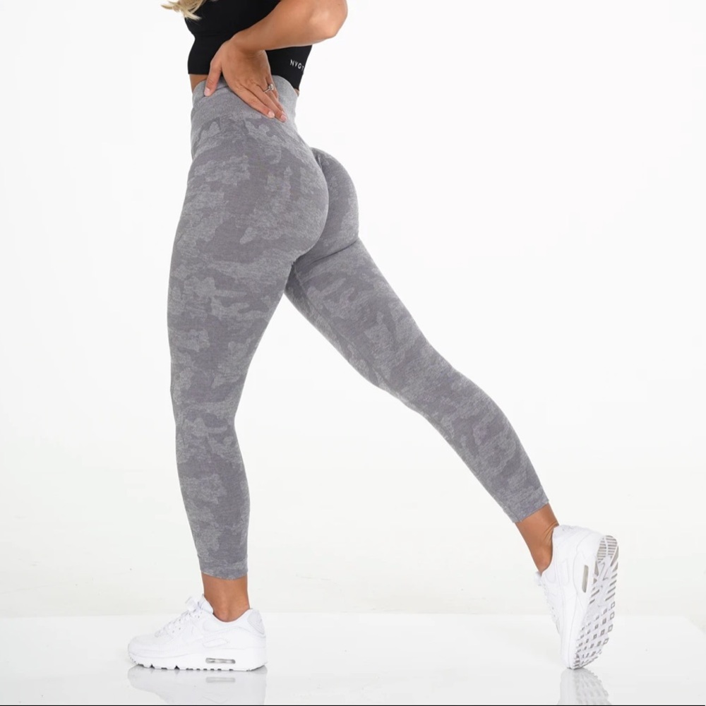 NWT NVGTN Grey Camo Seamless Leggings